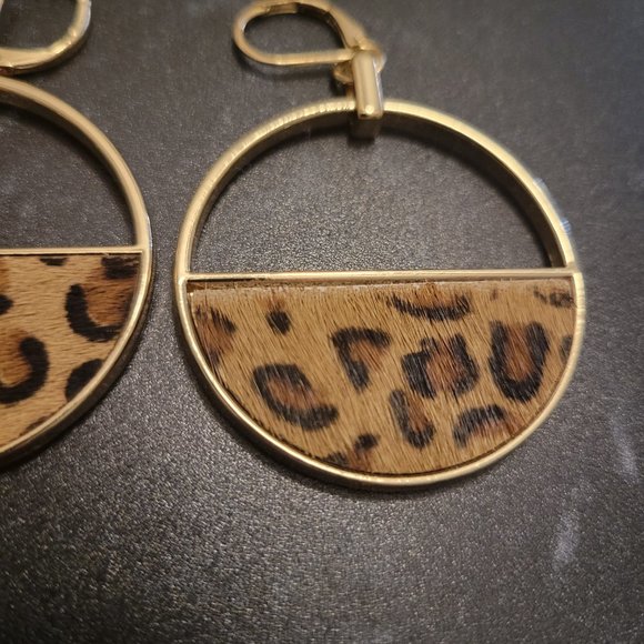 Nine West Cheetah Print Earrings - Picture 4 of 4